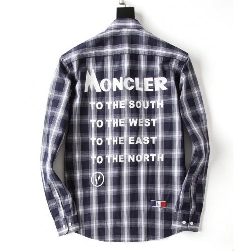Replica Moncler Shirts Long Sleeved For Men #923985 $38.00 USD for Wholesale