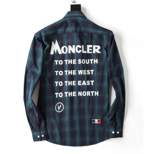 Replica Moncler Shirts Long Sleeved For Men #923986 $38.00 USD for Wholesale
