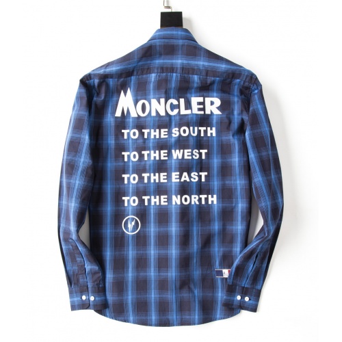 Replica Moncler Shirts Long Sleeved For Men #923987 $38.00 USD for Wholesale