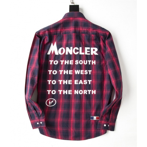 Replica Moncler Shirts Long Sleeved For Men #923988 $38.00 USD for Wholesale