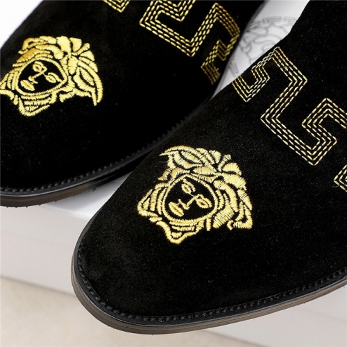 Replica Versace Leather Shoes For Men #924042 $80.00 USD for Wholesale