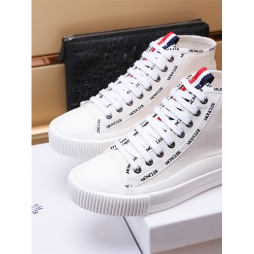 Replica Moncler High Tops Shoes For Men #924091 $85.00 USD for Wholesale