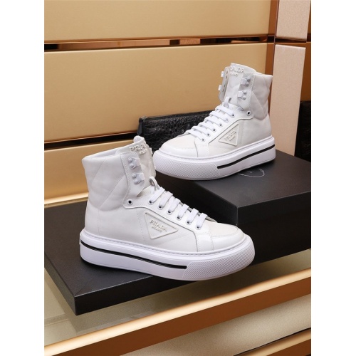 Replica Prada High Tops Shoes For Men #924102 $88.00 USD for Wholesale
