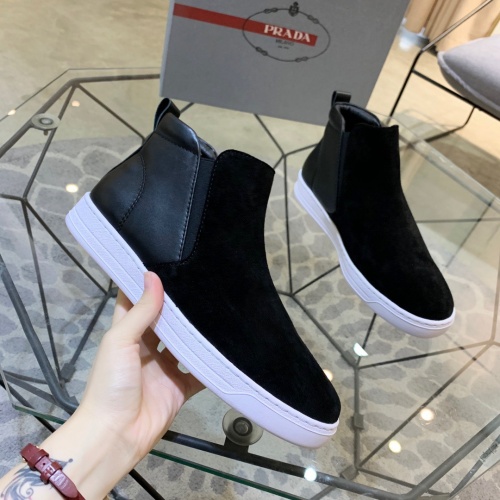 Replica Prada High Tops Shoes For Men #924330 $76.00 USD for Wholesale