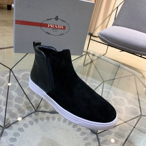 Replica Prada High Tops Shoes For Men #924330 $76.00 USD for Wholesale