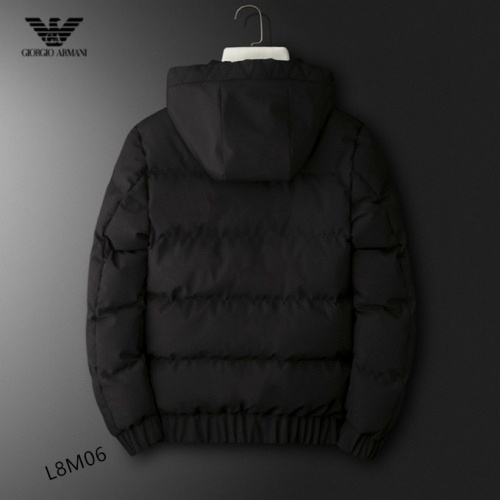 Replica Armani Down Feather Coat Long Sleeved For Men #924485 $72.00 USD for Wholesale