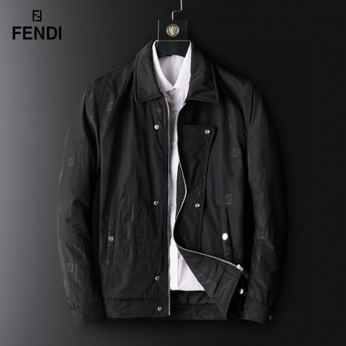 Fendi Down Feather Coat Long Sleeved For Men #924522 $72.00 USD, Wholesale Replica Fendi Down Feather Coat