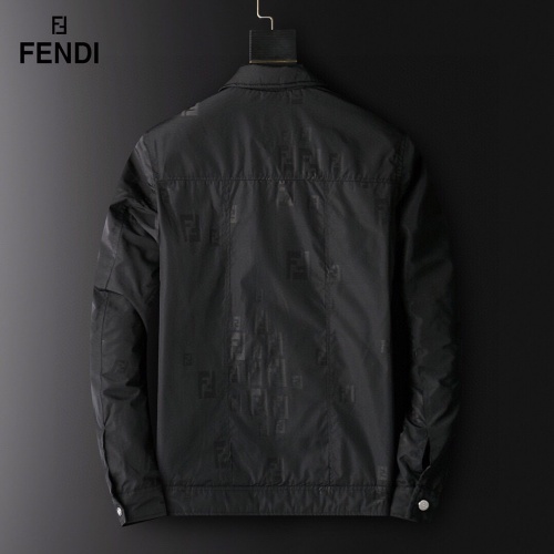 Replica Fendi Down Feather Coat Long Sleeved For Men #924522 $72.00 USD for Wholesale