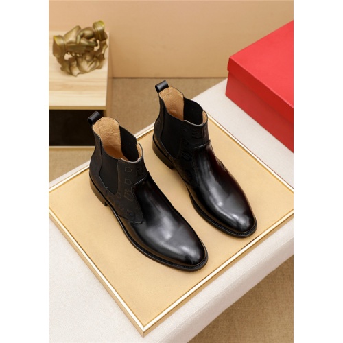 Salvatore Ferragamo Boots For Men #924591 $115.00 USD, Wholesale Replica Salvatore Ferragamo Boots