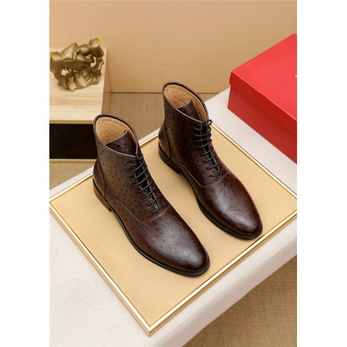 Salvatore Ferragamo Boots For Men #924592 $115.00 USD, Wholesale Replica Salvatore Ferragamo Boots
