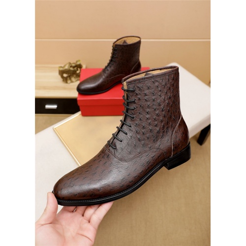 Replica Salvatore Ferragamo Boots For Men #924592 $115.00 USD for Wholesale