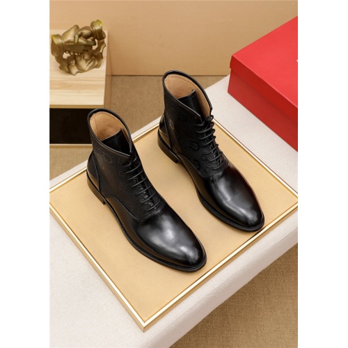 Salvatore Ferragamo Boots For Men #924593 $115.00 USD, Wholesale Replica Salvatore Ferragamo Boots
