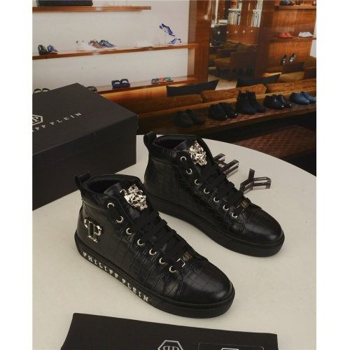 Philipp Plein PP High Tops Shoes For Men #924605 $82.00 USD, Wholesale Replica Philipp Plein PP High Tops Shoes