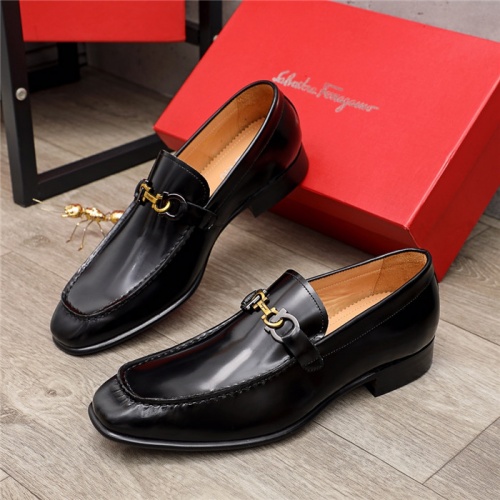 Ferragamo Salvatore FS Leather Shoes For Men #924643