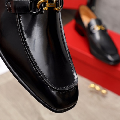 Replica Salvatore Ferragamo Leather Shoes For Men #924643 $82.00 USD for Wholesale