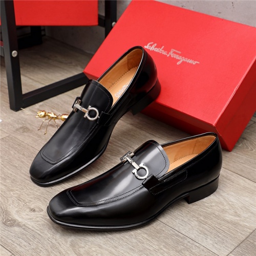Salvatore Ferragamo Leather Shoes For Men #924644 $82.00 USD, Wholesale Replica Salvatore Ferragamo Leather Shoes