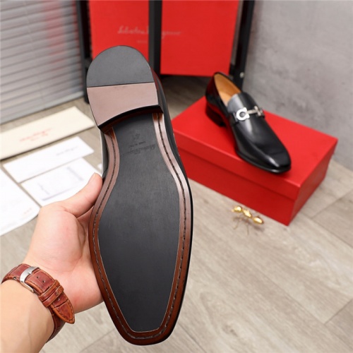 Replica Salvatore Ferragamo Leather Shoes For Men #924644 $82.00 USD for Wholesale