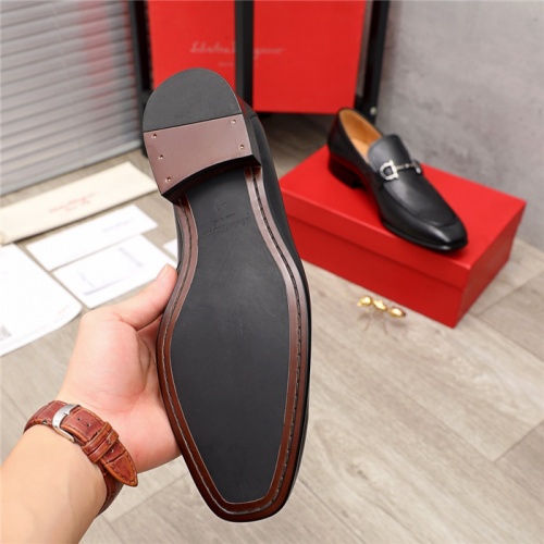 Replica Salvatore Ferragamo Leather Shoes For Men #924645 $82.00 USD for Wholesale