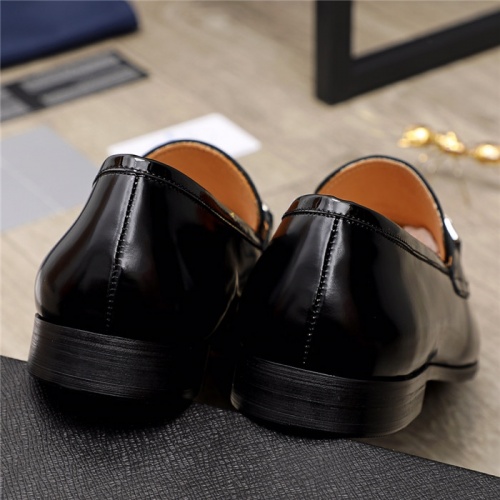 Replica Prada Leather Shoes For Men #924663 $82.00 USD for Wholesale