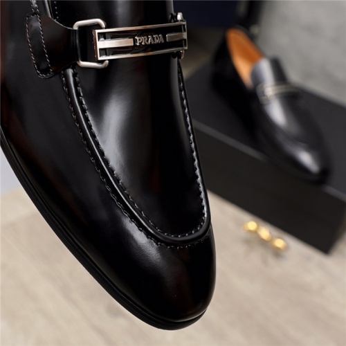 Replica Prada Leather Shoes For Men #924664 $82.00 USD for Wholesale