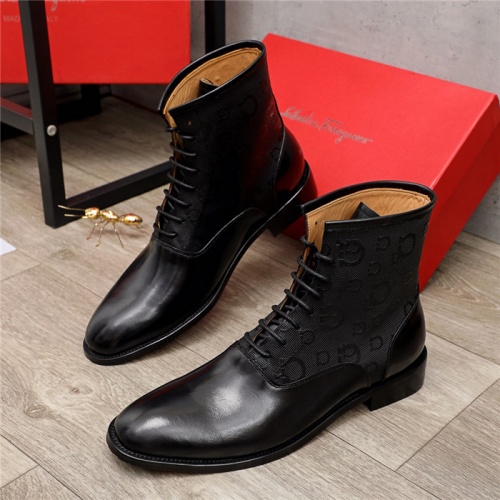 Salvatore Ferragamo Boots For Men #924691 $98.00 USD, Wholesale Replica Salvatore Ferragamo Boots