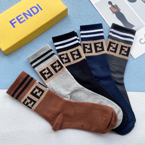 Replica Fendi Socks #924844 $29.00 USD for Wholesale