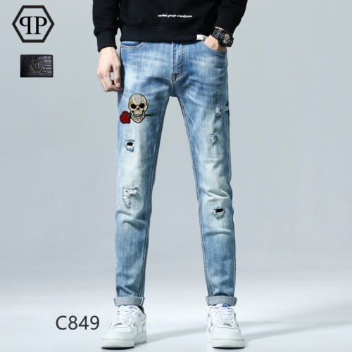 Philipp Plein PP Jeans For Men #924891 $48.00 USD, Wholesale Replica Philipp Plein PP Jeans