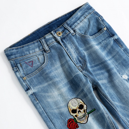 Replica Philipp Plein PP Jeans For Men #924891 $48.00 USD for Wholesale