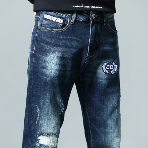 Replica Balenciaga Jeans For Men #924907 $48.00 USD for Wholesale
