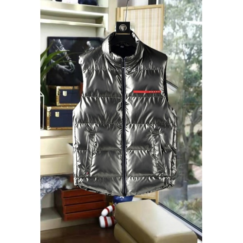 Prada Down Feather Coat Sleeveless For Men #925088 $76.00 USD, Wholesale Replica Prada Down Feather Coat