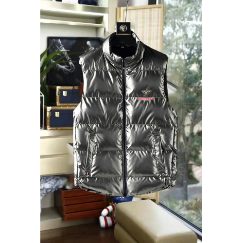 Prada Down Feather Coat Sleeveless For Men #925090 $76.00 USD, Wholesale Replica Prada Down Feather Coat