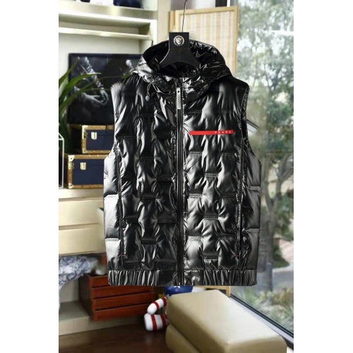 Prada Down Feather Coat Sleeveless For Men #925092 $76.00 USD, Wholesale Replica Prada Down Feather Coat