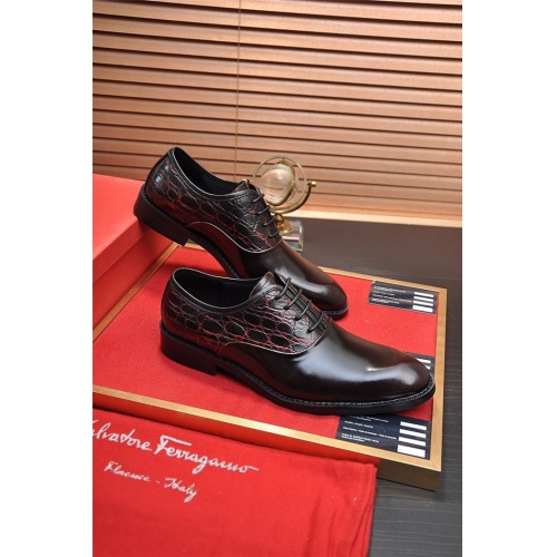 Salvatore Ferragamo Leather Shoes For Men #925094 $85.00 USD, Wholesale Replica Salvatore Ferragamo Leather Shoes