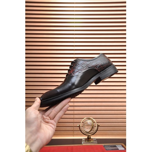 Replica Salvatore Ferragamo Leather Shoes For Men #925094 $85.00 USD for Wholesale