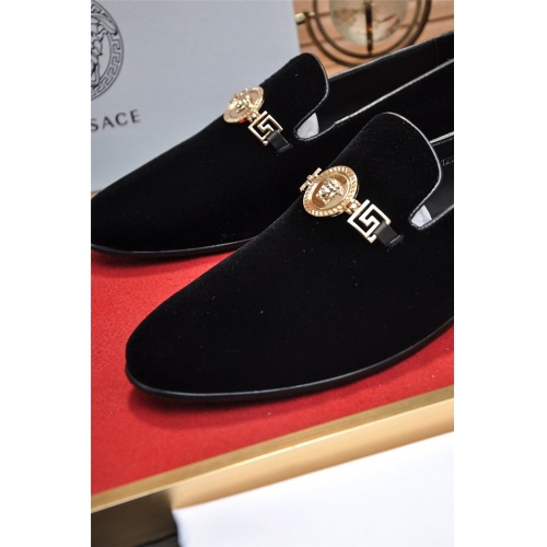 Replica Versace Leather Shoes For Men #925098 $96.00 USD for Wholesale