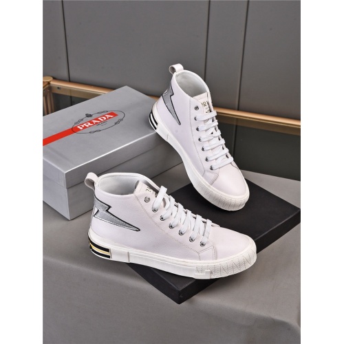 Prada High Tops Shoes For Men #925109 $82.00 USD, Wholesale Replica Prada High Top Shoes