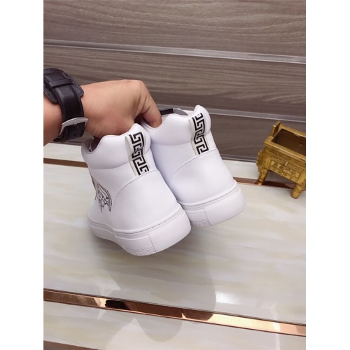 Replica Versace High Tops Shoes For Men #925196 $82.00 USD for Wholesale