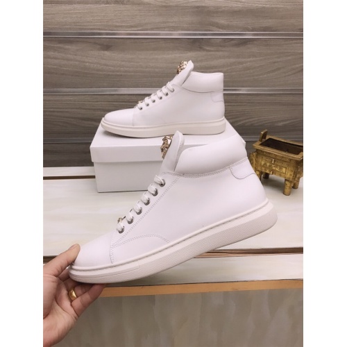 Replica Versace High Tops Shoes For Men #925198 $82.00 USD for Wholesale
