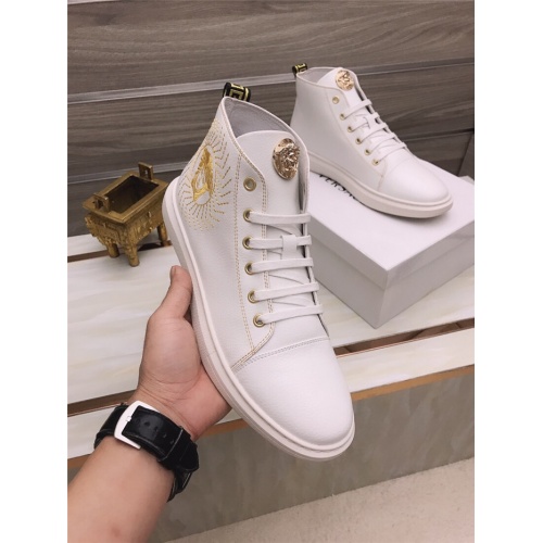 Replica Versace High Tops Shoes For Men #925200 $82.00 USD for Wholesale