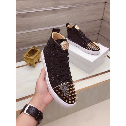 Replica Versace High Tops Shoes For Men #925203 $82.00 USD for Wholesale
