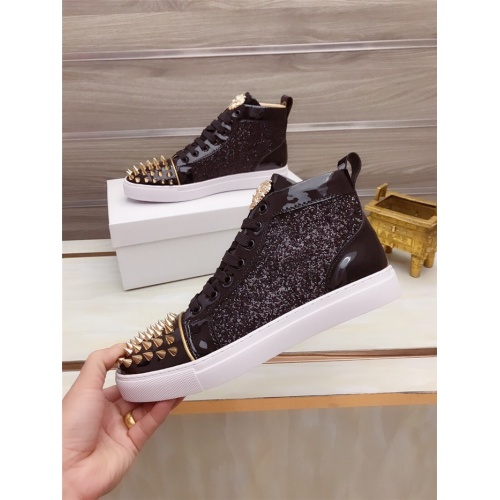 Replica Versace High Tops Shoes For Men #925203 $82.00 USD for Wholesale