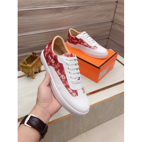 Replica Hermes Casual Shoes For Men #925214 $76.00 USD for Wholesale