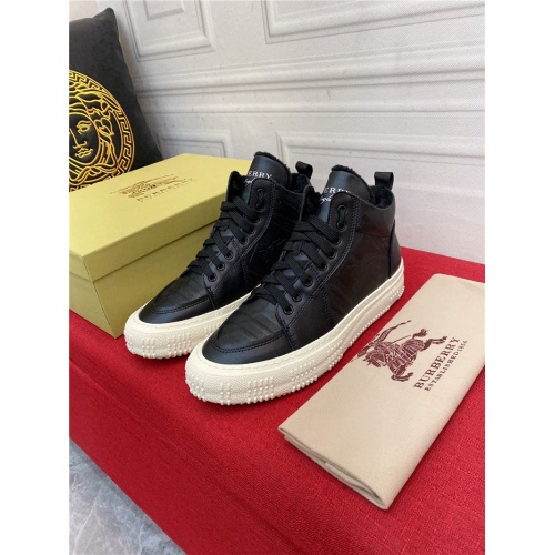 Replica Burberry High Tops Shoes For Men #925426 $80.00 USD for Wholesale