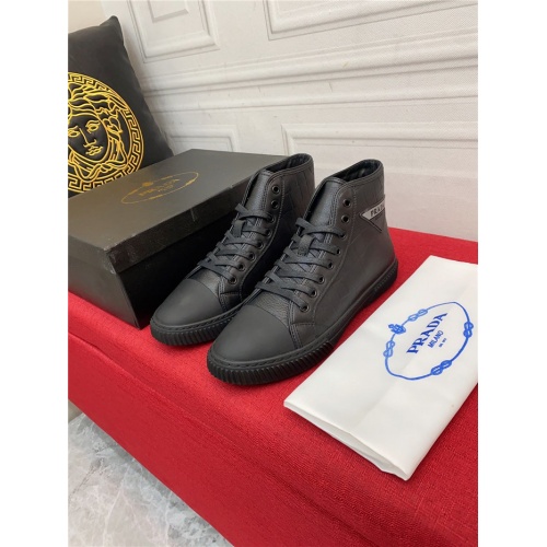 Replica Prada High Tops Shoes For Men #925447 $82.00 USD for Wholesale
