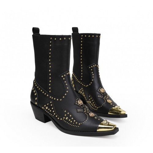 Versace Boots For Women #925708 $125.00 USD, Wholesale Replica Versace Boots