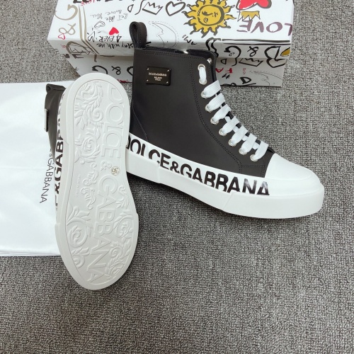 Replica Dolce & Gabbana D&G High Top Shoes For Men #925773 $105.00 USD for Wholesale