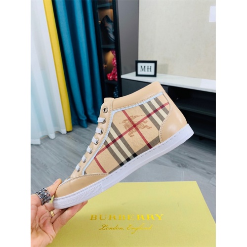 Replica Burberry High Tops Shoes For Men #925910 $76.00 USD for Wholesale
