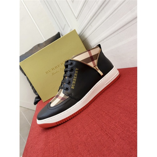 Replica Burberry High Tops Shoes For Men #925914 $76.00 USD for Wholesale