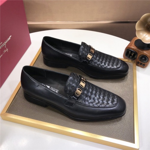 Salvatore Ferragamo Leather Shoes For Men #926253 $92.00 USD, Wholesale Replica Salvatore Ferragamo Leather Shoes