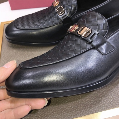 Replica Salvatore Ferragamo Leather Shoes For Men #926253 $92.00 USD for Wholesale